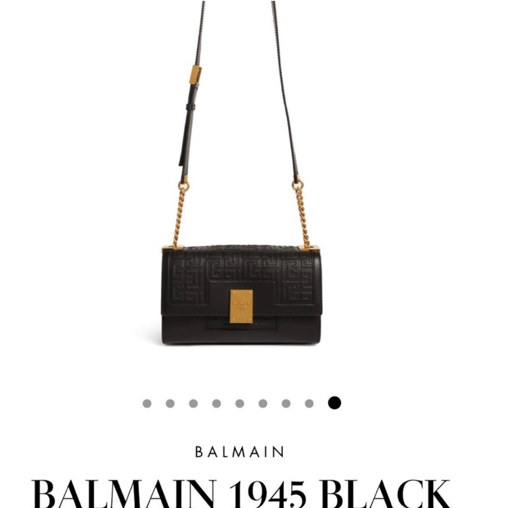 BALMAIN 1945 LTHR Blk Med Shoulder Flap Bag. OFFER 25% off.Lock is not working